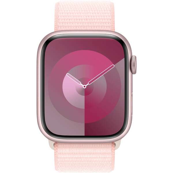 APPLE Watch S9 GPS 45mm Pink Alu Case with Light Pink Sport Loop mr9j3se/a