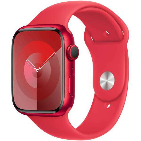 APPLE Watch S9 GPS 45mm RED Alu Case with RED Sport Band - M/L mrxk3se/a