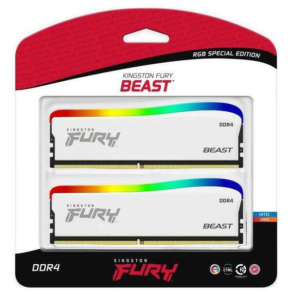KINGSTON DIMM DDR4 16GB (2x8GB kit) 3200MT/s KF432C16BWAK2/16 Fury Beast RGB Special Edition