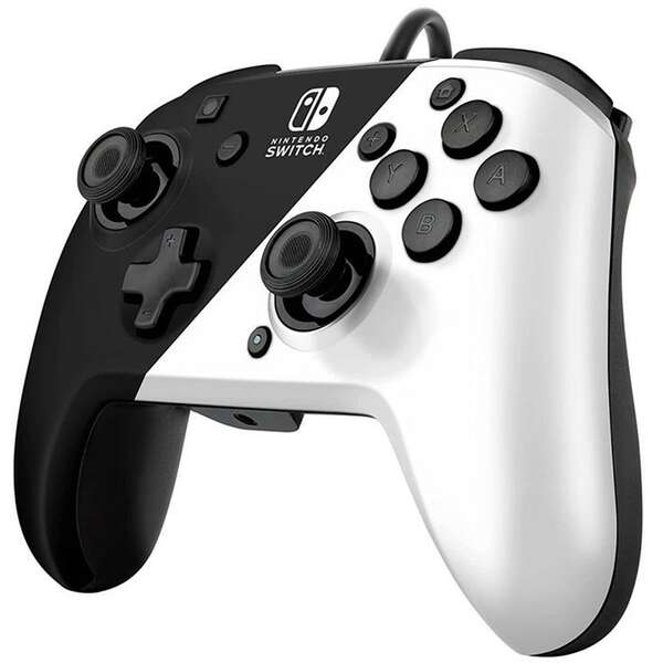 PDP Nintendo Switch Faceoff Deluxe Controller + Audio - Black & White