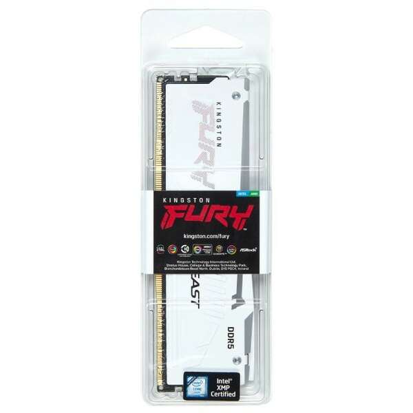 KINGSTON DIMM DDR5 32GB 5200MT/s KF552C36BWEA-32 Fury Beast RGB White Expo