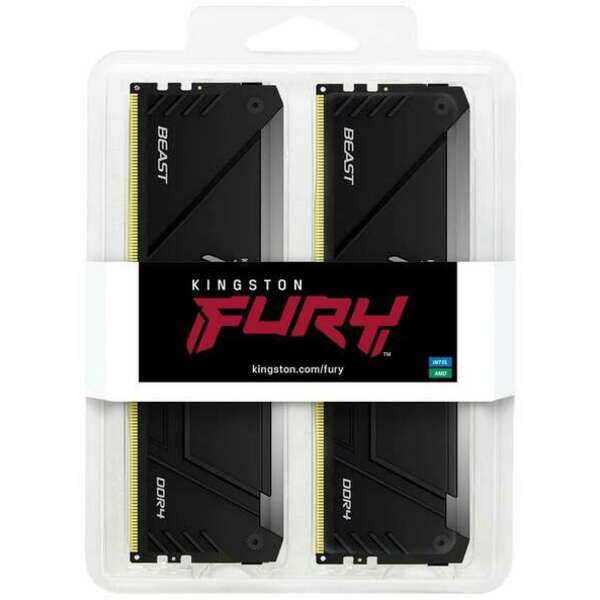 KINGSTON DIMM DDR4 64GB (2x32GB kit) 3600MT/s KF436C18BB2AK2/64 Fury Beast Black RGB XMP