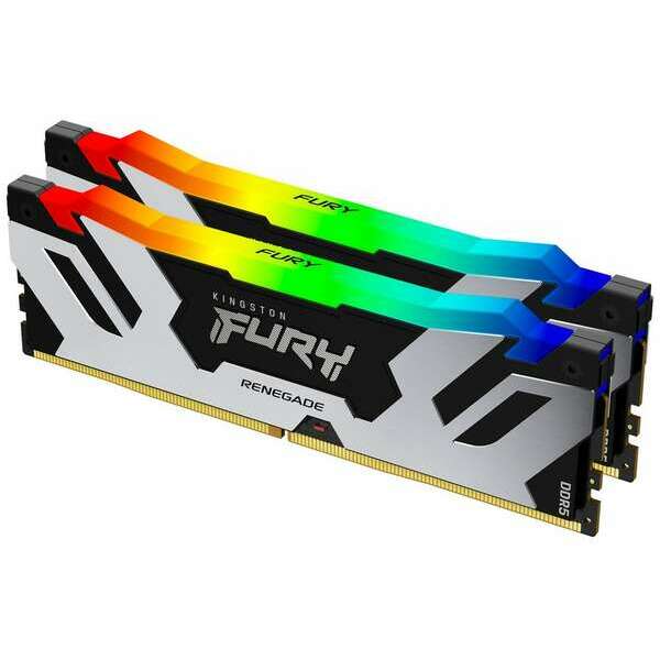 KINGSTON DIMM DDR5 32GB (2x16GB kit) 7600MT/s KF576C38RSAK2-32 FURY Renegade Silver RGB XMP