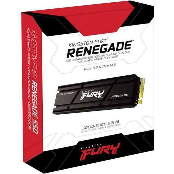 KINGSTON 500GB M.2 NVMe SFYRSK/500G SSD Heatsink FURY Renegade