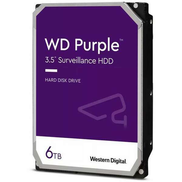 WD 6TB 3.5 inca SATA III 64MB IntelliPower WD64PURZ Purple