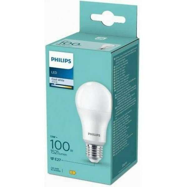 PHILIPS  13W(100W) A60 E27 CW FR ND 1PF/6