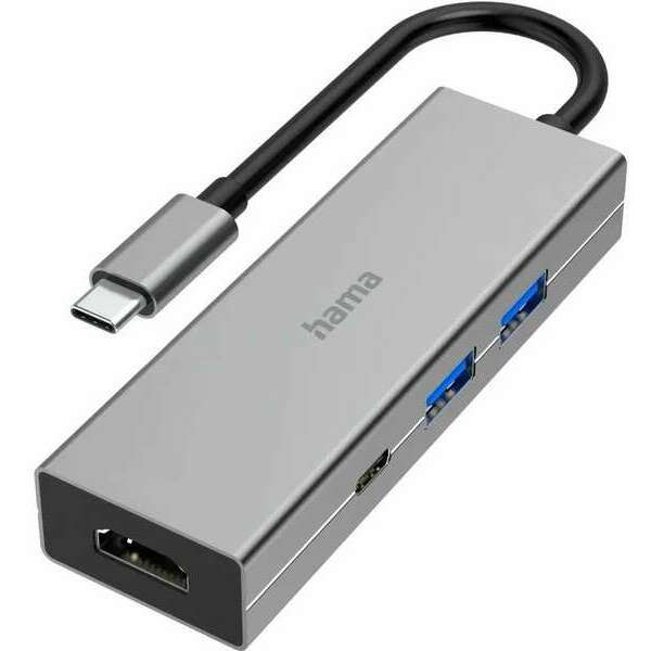 HAMA USB-C multiport Hub: 2 x USB-A, USB-C i HDMI