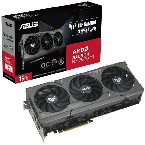 ASUS AMD Radeon RX 7600 XT 16GB 128bit TUF-RX7600XT-O16G-GAMING
