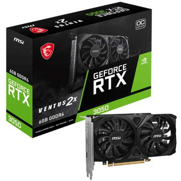 MSI nVidia GeForce RTX 3050 6GB 96bit RTX 3050 VENTUS 2X 6G OC