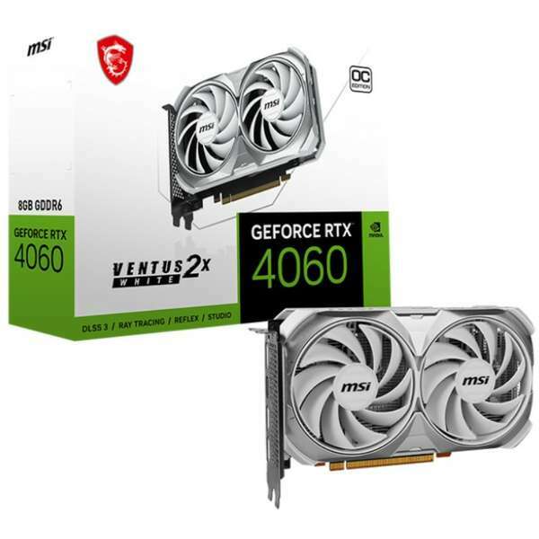 MSI nVidia GeForce RTX 4060 8GB 128bit RTX 4060 VENTUS 2X WHITE 8G OC