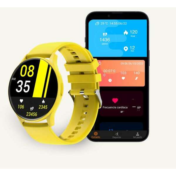 KSIX Smart Watch Core Amoled Yellow BXSW16AM