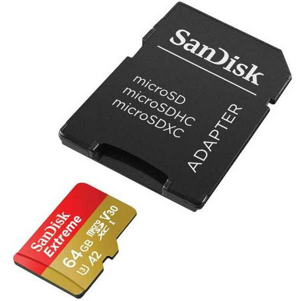 SANDISK MICRO SD 64GB Extreme SDSQXAH-064G-GN6MA