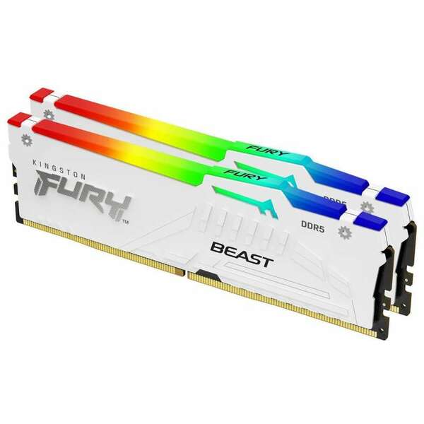 KINGSTON DIMM DDR5 32GB (2x16GB kit) 6800MT/s KF568C34BWAK2-32 FURY Beast White RGB XMP