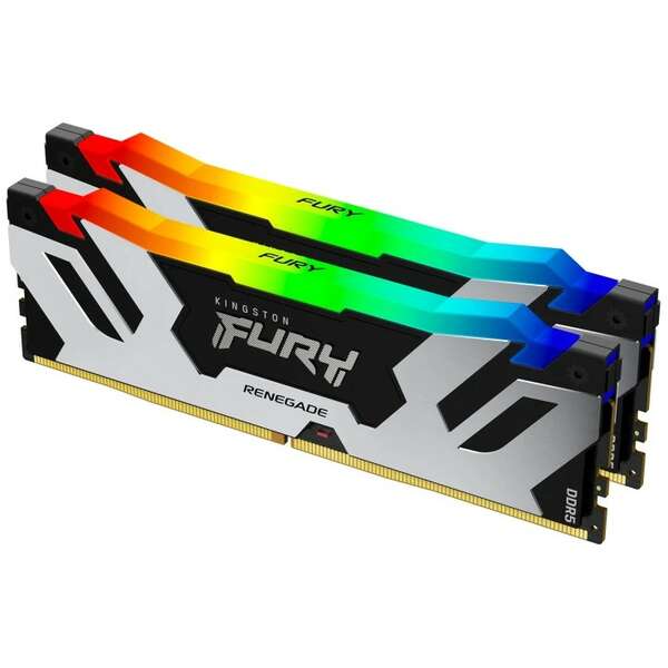 KINGSTON DIMM DDR5 32GB (2x16GB kit) 8000MT/s KF580C38RSAK2-32 FURY Renegade Silver RGB XMP