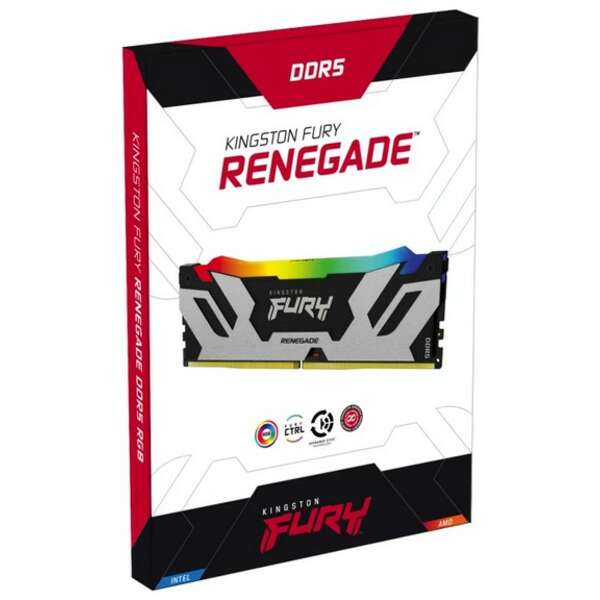 KINGSTON DIMM DDR5 64GB (2x32GB kit) 6400MT/s KF564C32RSAK2-64 FURY Renegade RGB