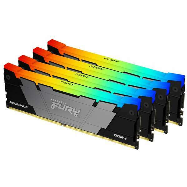 KINGSTON DIMM DDR4 128GB (4x32GB kit) 3600MT/s KF436C18RB2AK4/128 FURY Renegade RGB Black XMP