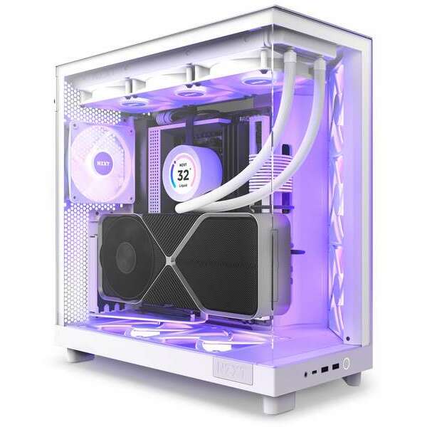 NZXT H6 Flow RGB belo (CC-H61FW-R1)