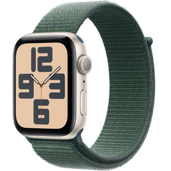 APPLE Watch SE2 v3 GPS 40mm Starlight Alu Case with Lake Green Sport Loop mxeh3qv/a