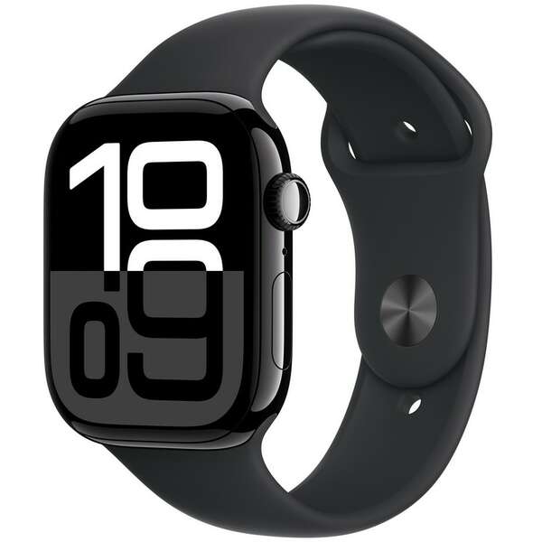 APPLE Watch S10 GPS 42mm Jet Black Alu Case with Black Sport Band - M/L mwwf3qv/a