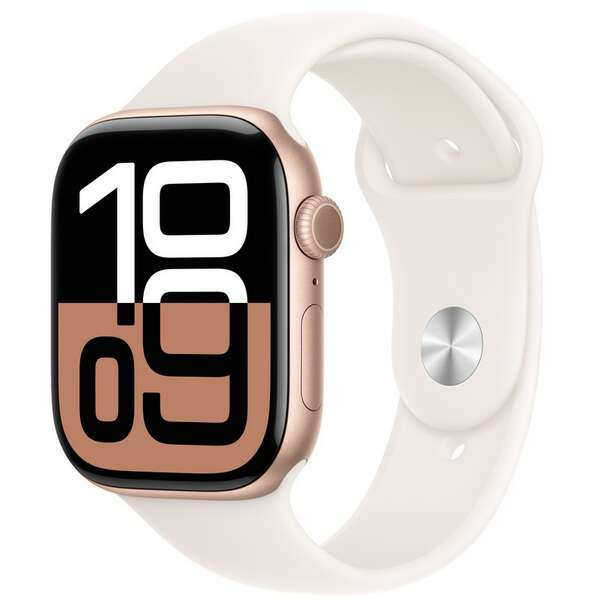 APPLE Watch S10 GPS 42mm Rose Gold Alu Case with Light Blush Sport Band - M/L mwwj3qv/a