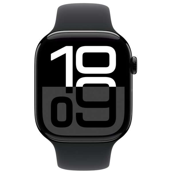 APPLE Watch S10 GPS 46mm Jet Black Alu Case with Black Sport Band - M/L mwwq3qv/a