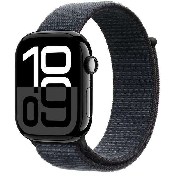 APPLE Watch S10 GPS 46mm Jet Black Alu Case with Ink Sport Loop mwwr3qv/a