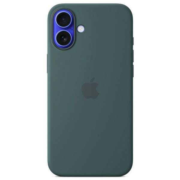 APPLE iPhone 16 Plus Silicone Case with MagSafe Lake Green myyh3zm/a