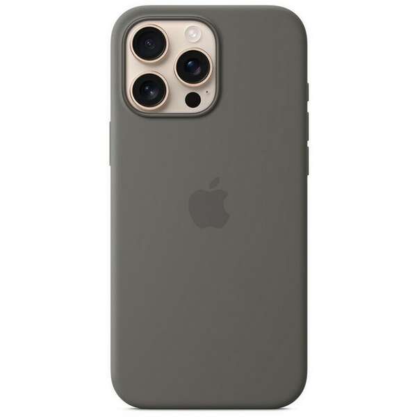 APPLE iPhone 16 Pro Max Silicone Case with MagSafe Stone Gray myyv3zm/a