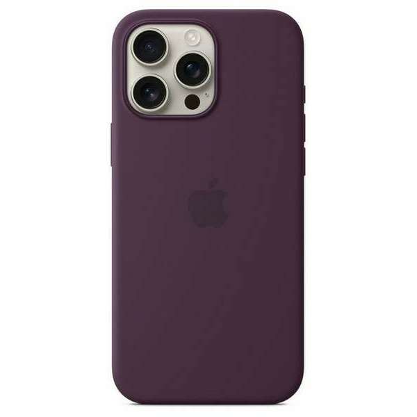 APPLE iPhone 16 Pro Max Silicone Case with MagSafe Plum myyw3zm/a