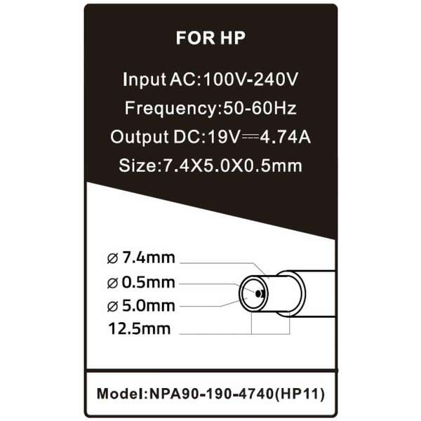 GEMBIRD NPA90-190-4740 90W 19V-4.7A