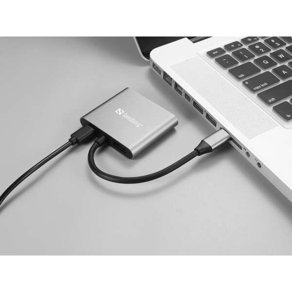 Sandberg Docking station USB-C Dock 2xHDMI+USB+PD (136-44)