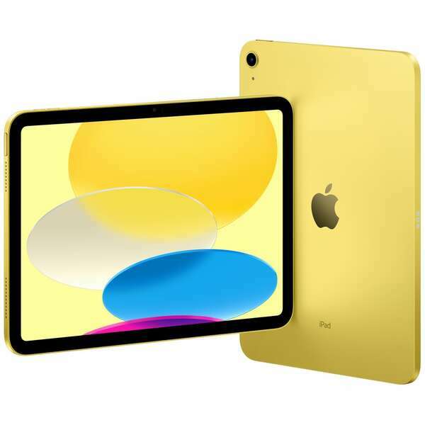 APPLE 10.9-inch iPad (10th) Wi-Fi 64GB - Yellow mcm94hc/a