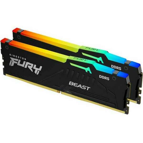 KINGSTON DIMM DDR5 32GB (2x16GB kit) 6000MT/s KF560C36BBE2AK2-32 FURY Beast RGB EXPO