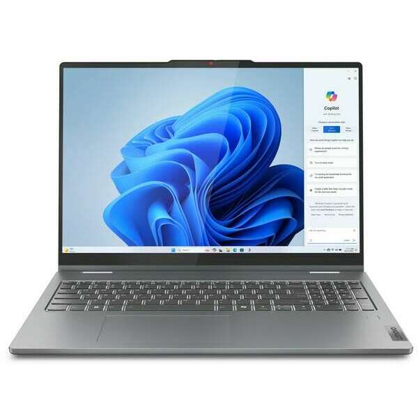 Lenovo IdeaPad 5 2-in-1 16AHP9 (Luna Grey, Aluminium Top) AMD Ryzen 7 8845HS, 16GB, 1TB, 16inch WUXGA TOUCH IPS DigitalPen, Backlite, FPR, DOS (83DS0017YA)