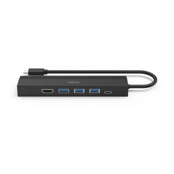 HAMA USB-C Hub, 6 Portova, 3xUSB-A, USB-C, HDMI, LAN