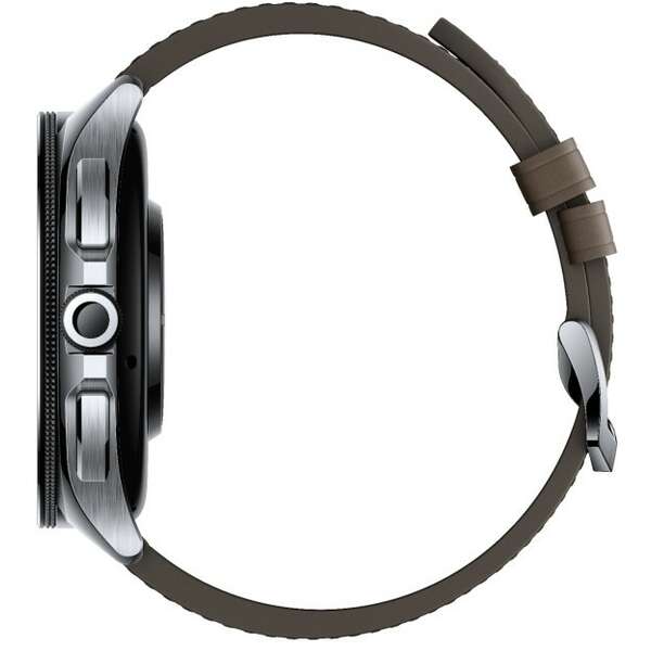 XIAOMI Watch 2 Pro Silver Case with Brown Leather Strap 