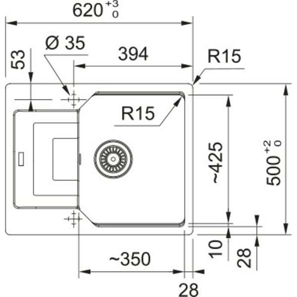 FRANKE-IT UBG 611-62 crna 114.0686.742