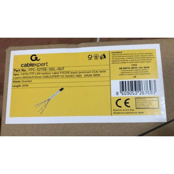 GEMBIRD FPC-5270E-SOL-OUT CAT5e Outdoor 305m