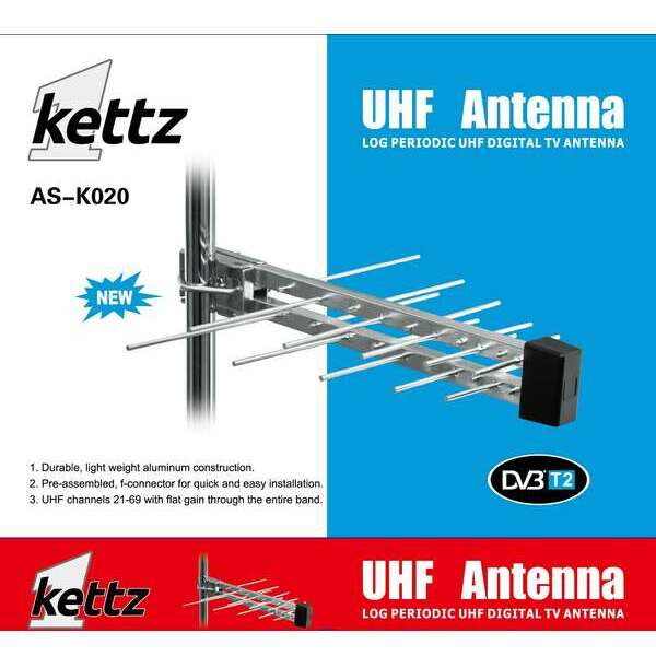 Kettz AS-K020 Antena TV/FM/T2 RF konektor