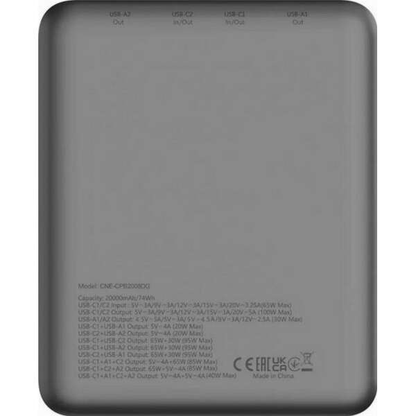 CANYON CNE-CPB2008DG 20000 mAh Dark Grey