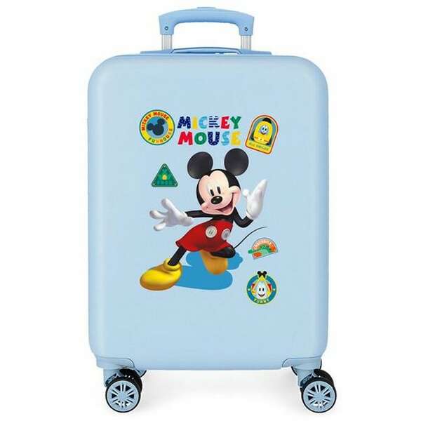 DISNEY MICKEY ALL SMILE ABS Kofer 55cm sa 4 dupla tockica PLAVI