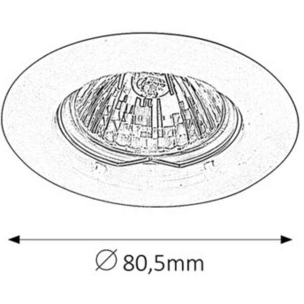 RABALUX Spot relight GU5.3 12V 50W hrom