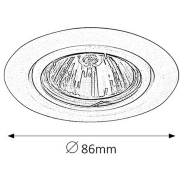 RABALUX Spot relight GU5.3 12V 50W beli 2