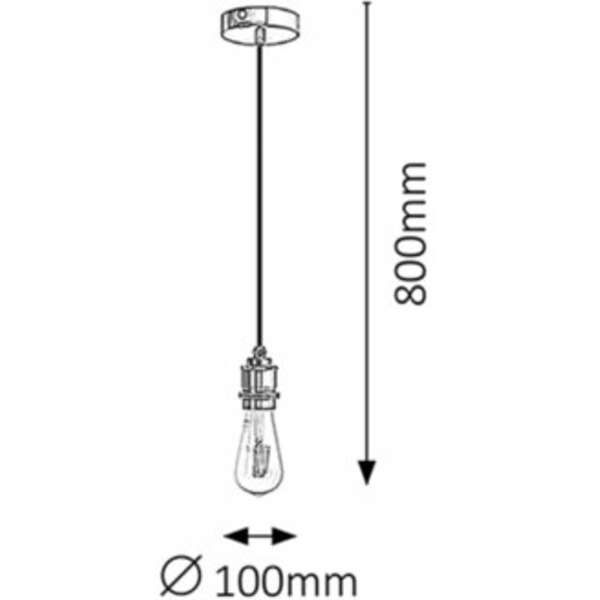 RABALUX Fixy visilica E27 max 40W crno