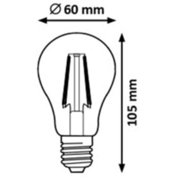 RABALUX Sijalica E27, 6W, 800lm, 4000K