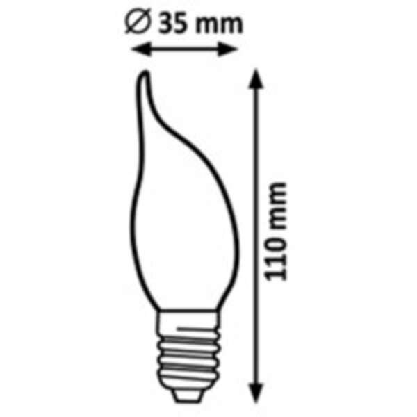 RABALUX Sijalica LED E14, 4W, 450 lm, 2700K