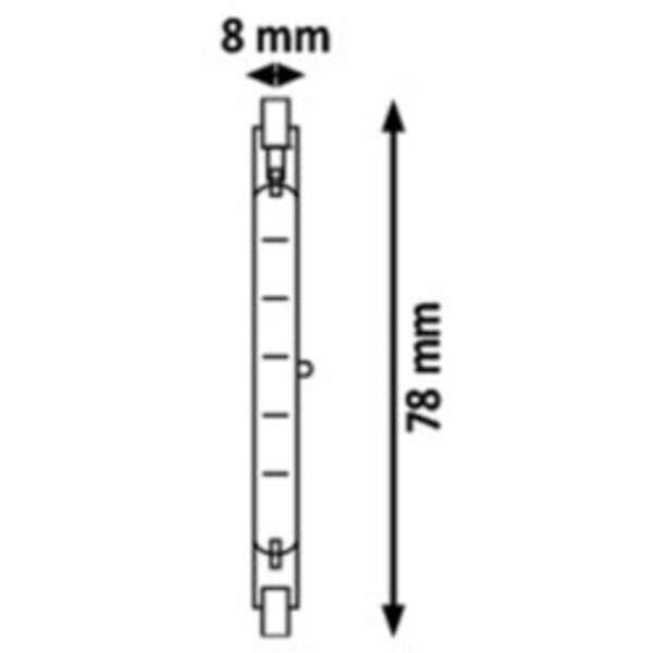 RABALUX Sijalica Eco-halogen R7S - 78mm 80W