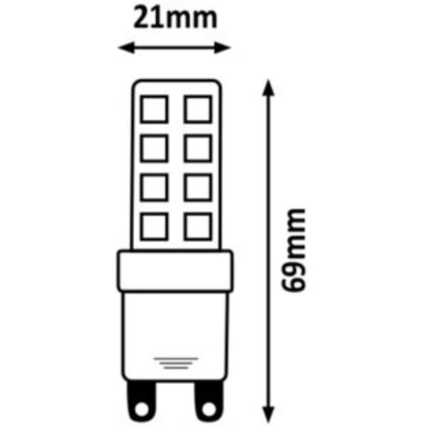 RABALUX Sijalica SMD LED G9 8W 800lm 3000K