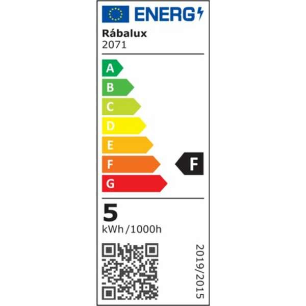 RABALUX SMD LED sijalica, belo, metal+plastika, E14 G45, dimm 2