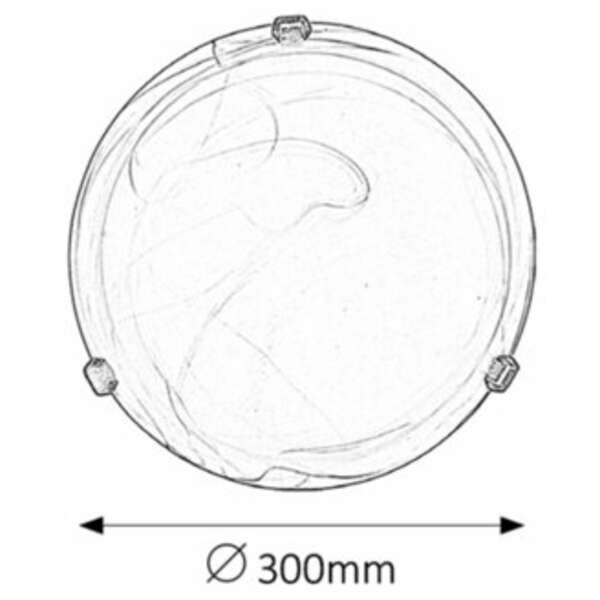 RABALUX Alabastro plafonjeraD30 E27 60Wtabaco/bronza